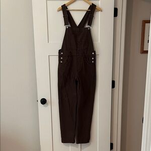 Free People Ziggy Brown Overalls